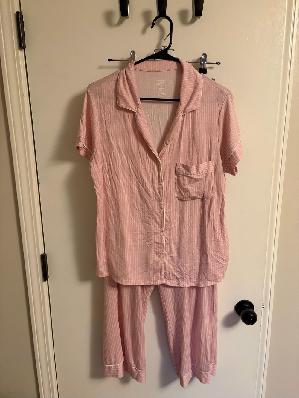 Auden Pink Striped Short-Sleeve Pajama Set